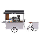 CE Stainless Steel 300KG Load Tricycle Coffee Cart
