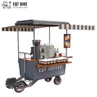 Fast Food Tricycle Coffee Cart Scooter Vending Multifunction