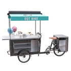 Street Electric Tricycle Food Cart High Carbon Steel Frame With Long Life