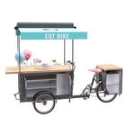 Large Storage Customized Mobile Food Cart European Style Pure Steel Body