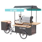 Easy Operating Outdoor Coffee Bike Cart High Carbon Steel Frame CE Approved