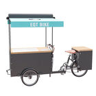 Three Wheel Ice Cream Scooter , Ice Cream Cart Bike Convenient Operating