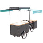 Europe Style Bicycle Ice Cream Cart High Strength Carbon Steel Frame