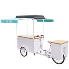 Retro Large Storage Ice Cream Tricycle , EQT Electric Ice Cream Scooter