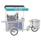 Mobile Coffee Bike Cart With Oil Resistant 304 Stainless Steel Work Table