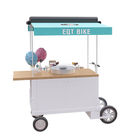 Large Storage Mobile Snack Cart With Easy Cleaning 304 Stainless Steel Worktable