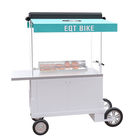 Easy Cleaning Ice Cream Scooter Food Cart With Food Grade Safe Water Pump