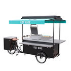 Commercial Burger Food Vending Cart Equipped With High Standard Battery