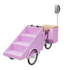 Classical Mobile Electric Vending Cart Folding Shelf Increase Area