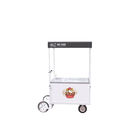 Freezer Cart Scooter Bicycle CE Customized logo For Ice cream Sale White All Stainless Steel