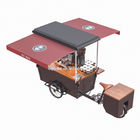 150KG Disc Brake Reverse Food Tricycle Street Coffee Cart