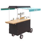 Box Structure Wooden 350W Beer Mobile Vending Cart
