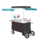 Stainless Steel Load 300KG Cotton Candy Bike Vending Cart