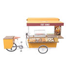 Aluminium Alloy Cargo 350w Rear Wheel Fast Food Cart