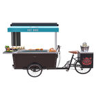 36V 12ah Grill Food Stainless Steel BBQ Vending Cart