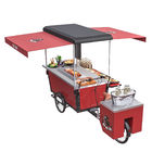 European Style Fast Food Mobile Tricycle Food Grilling Cart