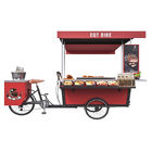 Hot Dog Street Vending BBQ Electric Tricycle Food Cart