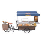 Folding Worktable Hot Dog Street Vending Cart 300KG Load
