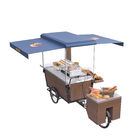 Electric 250Kg Load Burger Retail Food Vending Tricycles 350W