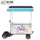 EQT Hot Selling High Quality Outdoor Ice Cream Bike 4 Wheel Electric Vending Ice Cream Bike Freezer Tricycle