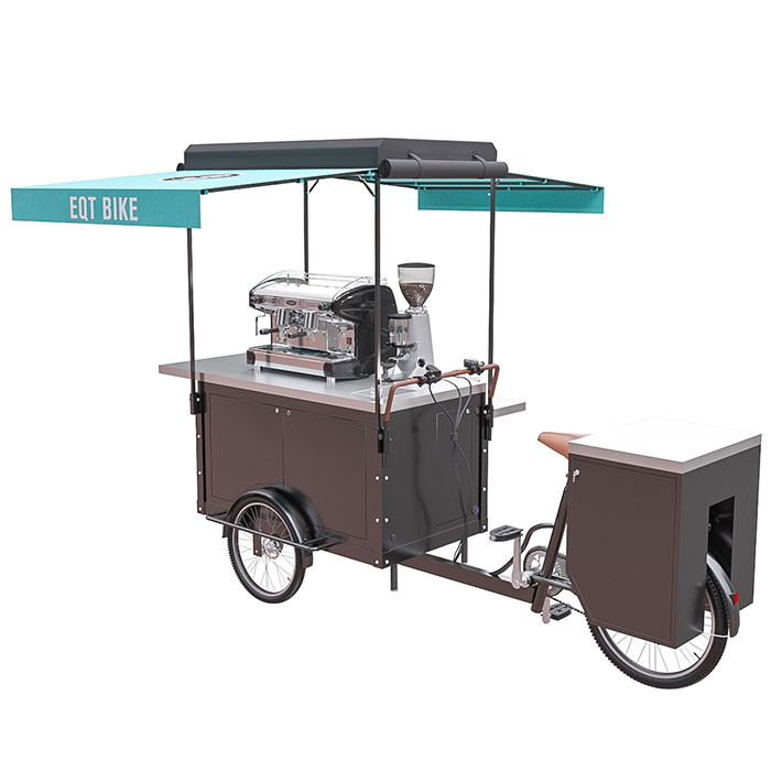 Durable Street Coffee Cart Equipment Multi Function With 1 Year Warranty