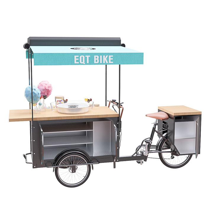 Large Storage Customized Mobile Food Cart European Style Pure Steel Body