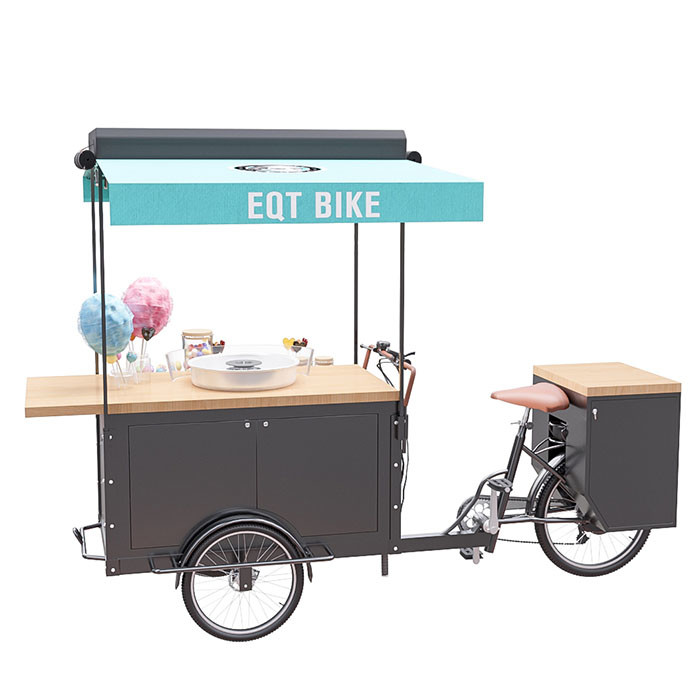 Large Storage Mobile Snack Cart Full Function Configuration For One Person Operation