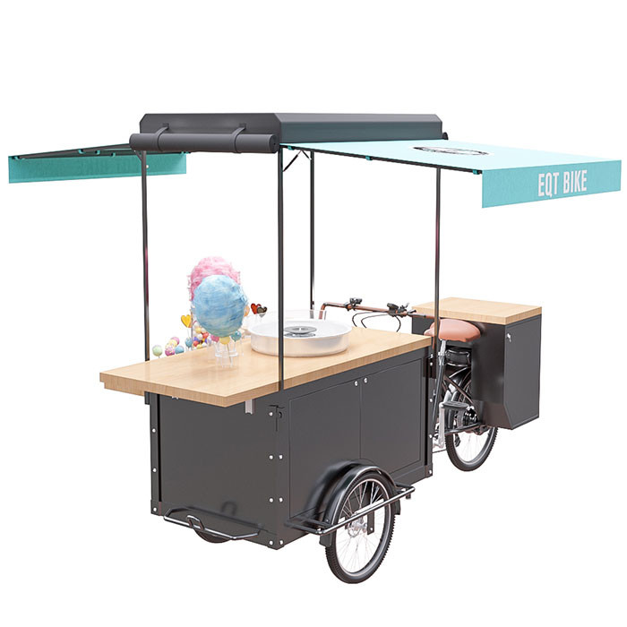 Convenient Operation Mobile Snack Cart  Multi Functional With High Load Capacity