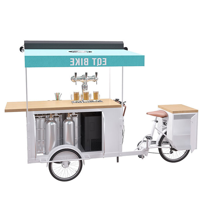 Multi Function Bicycle Beer Cart For Streeting Beer Vending CE Certificate