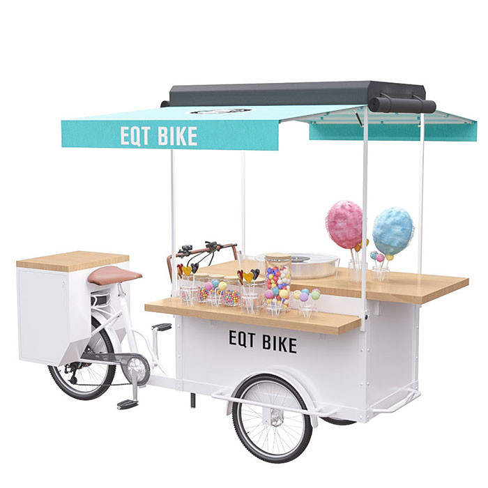 Customized Pedal / Electric Mobile Snack Cart User - Friendly With High Durability