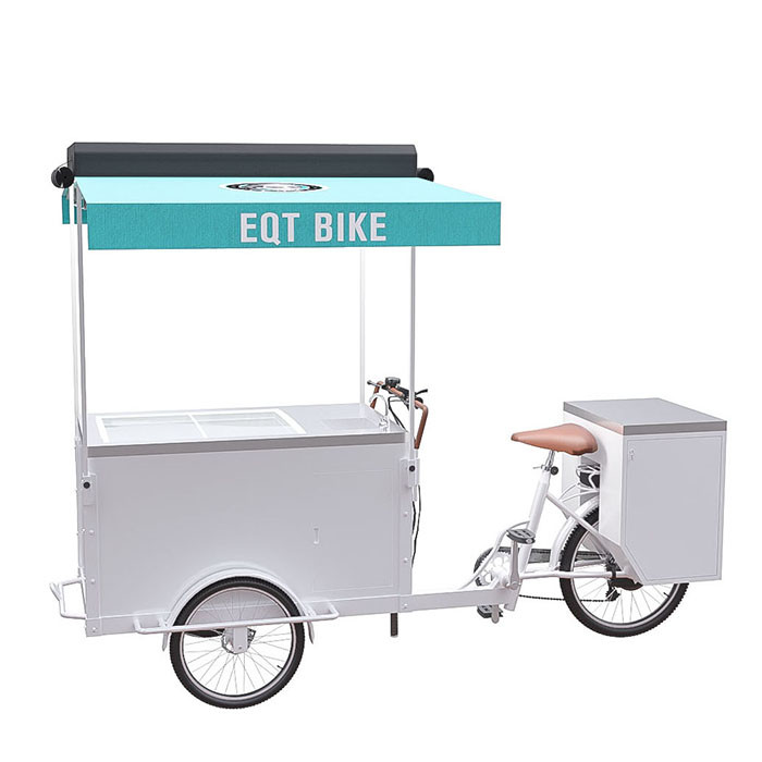 Large Storage Ice Cream Cycle Cart CE Certificate With Long Service Life
