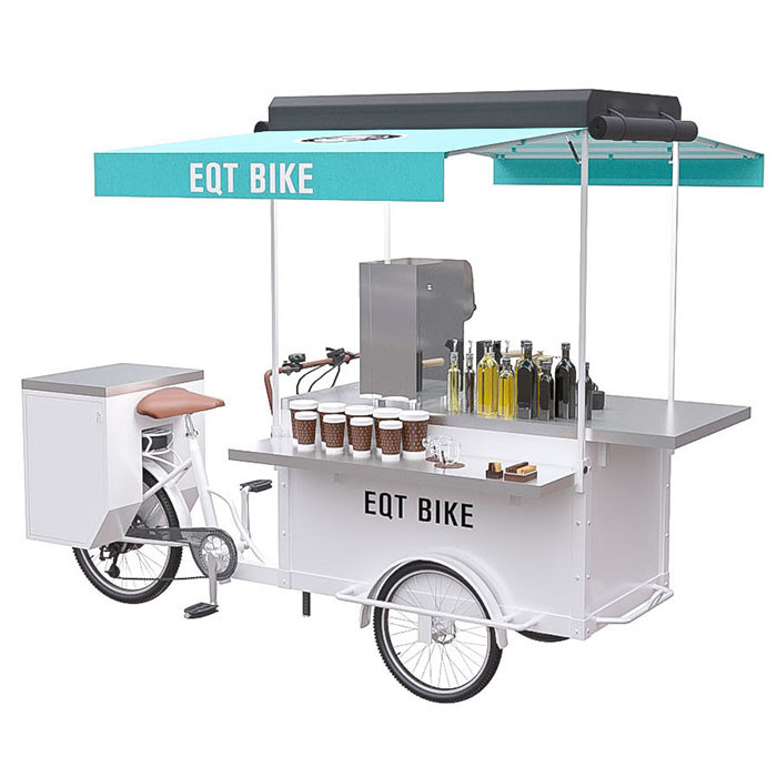 Electric 250W Drink Bike Large Operation Space For Street Drinking Vending