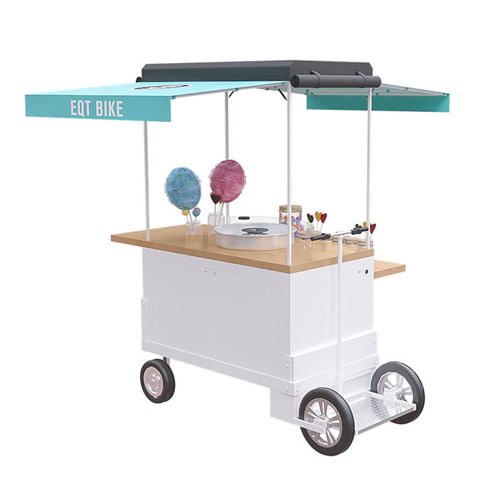 Large Storage Mobile Snack Cart Super Multi Functional CE Certificate