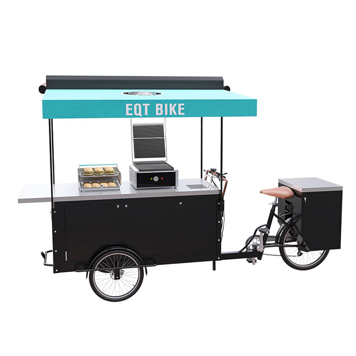 Environment Friendly Burger Food Cart Convenient Catering And Retailing