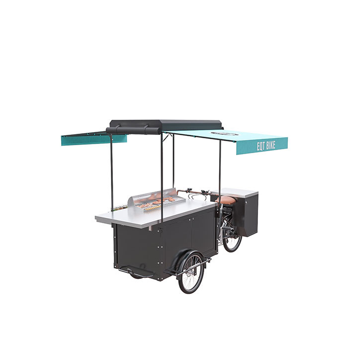 Electric BBQ Food Scooter For Preparing And Selling Tasty Grill Food