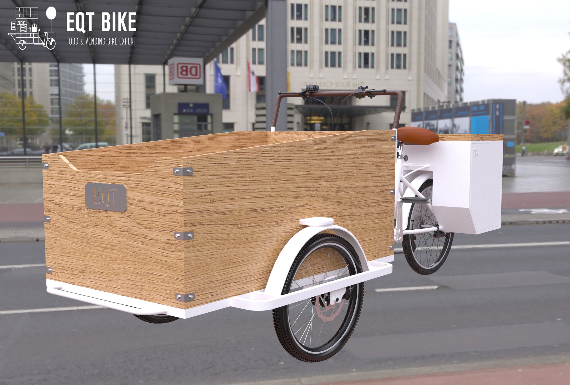 Box Structure Dutch Style Cargo Bike Anti Rust Electric Cargo Tricycle