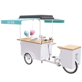 Durable Mobile Snack Cart Wear Resistant Pure Steel Body CE Certificate