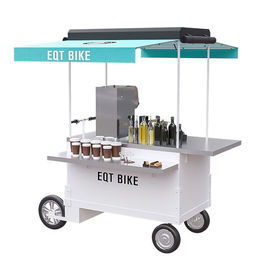Easy Operating Scooter Food Cart With Heat Resistant 304 Stainless Steel Worktable