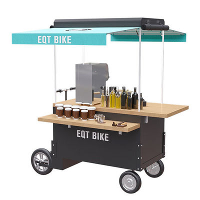 Wood Box Structure 48V 4500w Tricycle Vending Cart